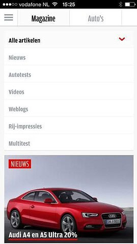 AutoWeek.nl categories
