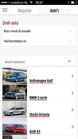 AutoWeek.nl database automobile models